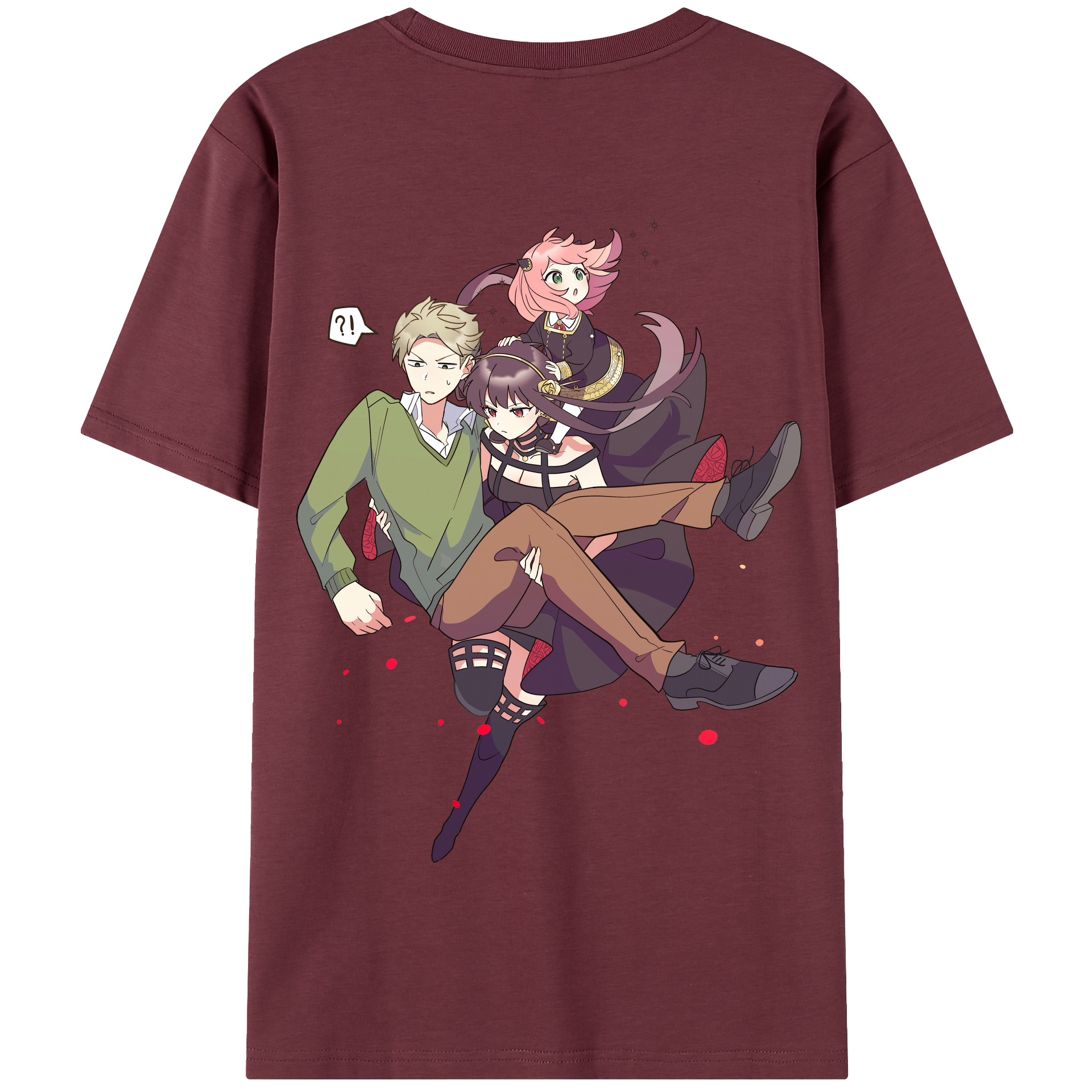 （画像用） SPY×FAMILY间谍家家酒 綿100％半袖Tシャツ（背面プリント）